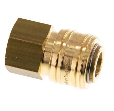 Messing DN 7.2 (Euro) Luchtkoppeling Snelkoppeling G 1/2 inch Binnendraad Double Shut-Off