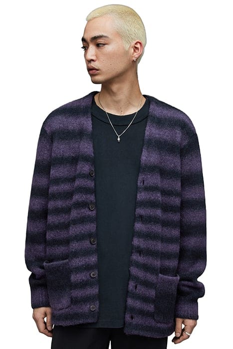 AllSaints Volt Cardigan Ink Navy Größe: XXL | Cardigans Outlet | Herren | Blau