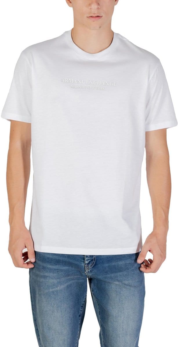 Printed Short-Sleeve Round Neck T-Shirt - White Shirts