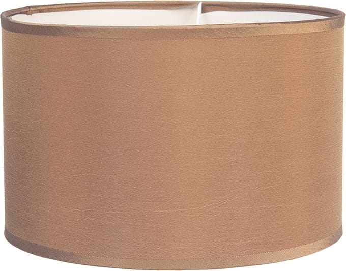 Clayre & Eef Lampenkap Ø 46x28 cm Bruin Textiel Rond Stoffen Lampenkap