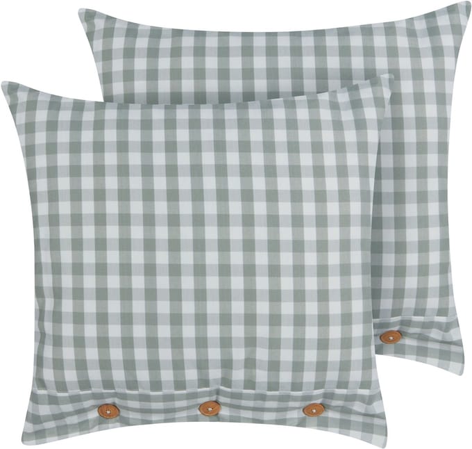 TALYA - Sierkussen set van 2 - Mintgroen - 45 x 45 cm - Polyester