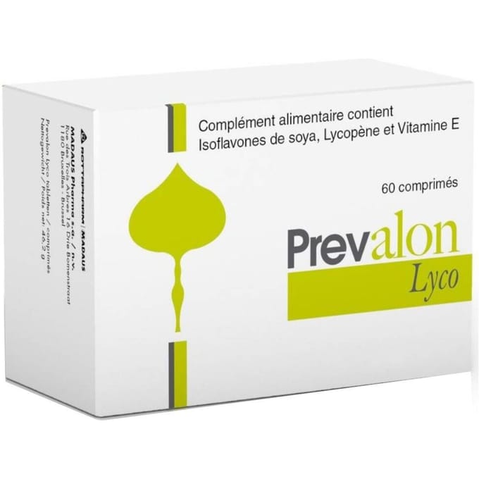 Prevalon Lyco Voedingssupplement - Vitamine E, lycopeen en soja-isoflavonen - 60 tabletten - Prostaat