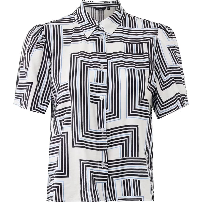 Geometrisch patroon blouse dames Mexx