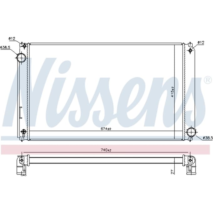 Radiator NISSENS 606635