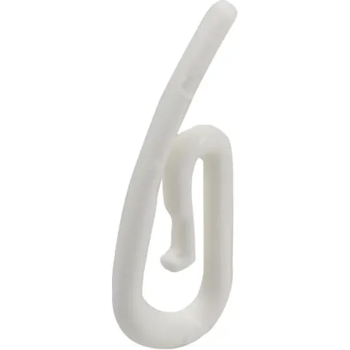 Sencys - Plooibandhaak - 2,5cm - Wit - 100 Stuks