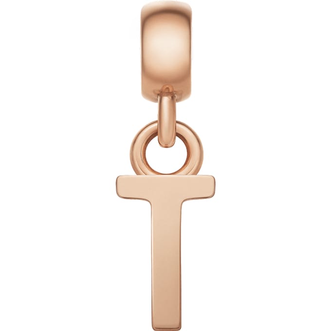 Daniel Wellington DW Charm Letter T Rose Gold