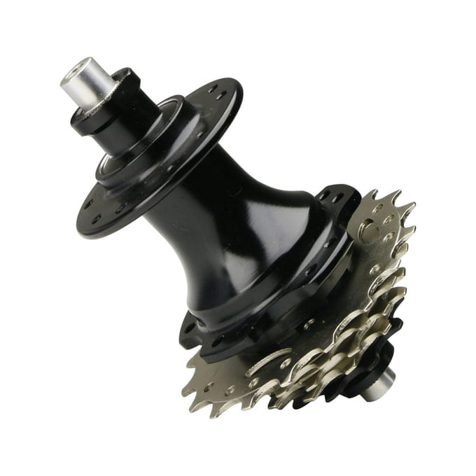 Fietsnaaf Aluminiumlegering 95mm Open Breedte 20 Gaten 5-Speed Fiets Achternaaf 2-Lagers Structuur zwart