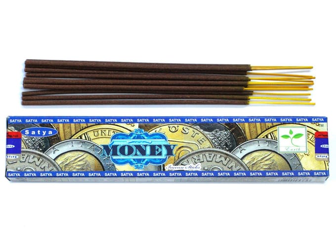 Satya Wierookstokjes - Geld - Grote doos van 12 x 15 gram