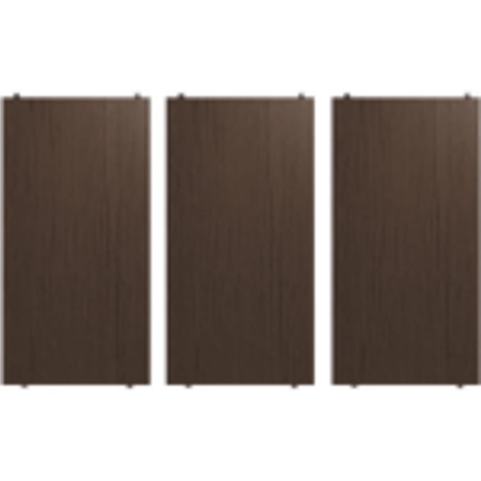 String Furniture Schappen set van 3 - dark brown - 58 x 30 cm