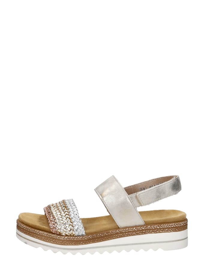 Remonte Leren Dames Sandalen - Goud - 37