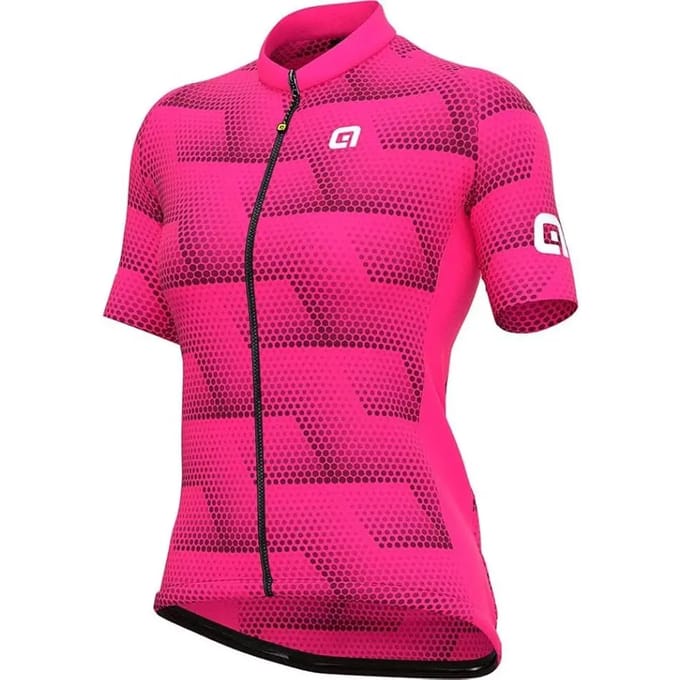 Ale Dames Fietsshirt Korte Mouwen Solid Sharp - Roos - S - Valt klein