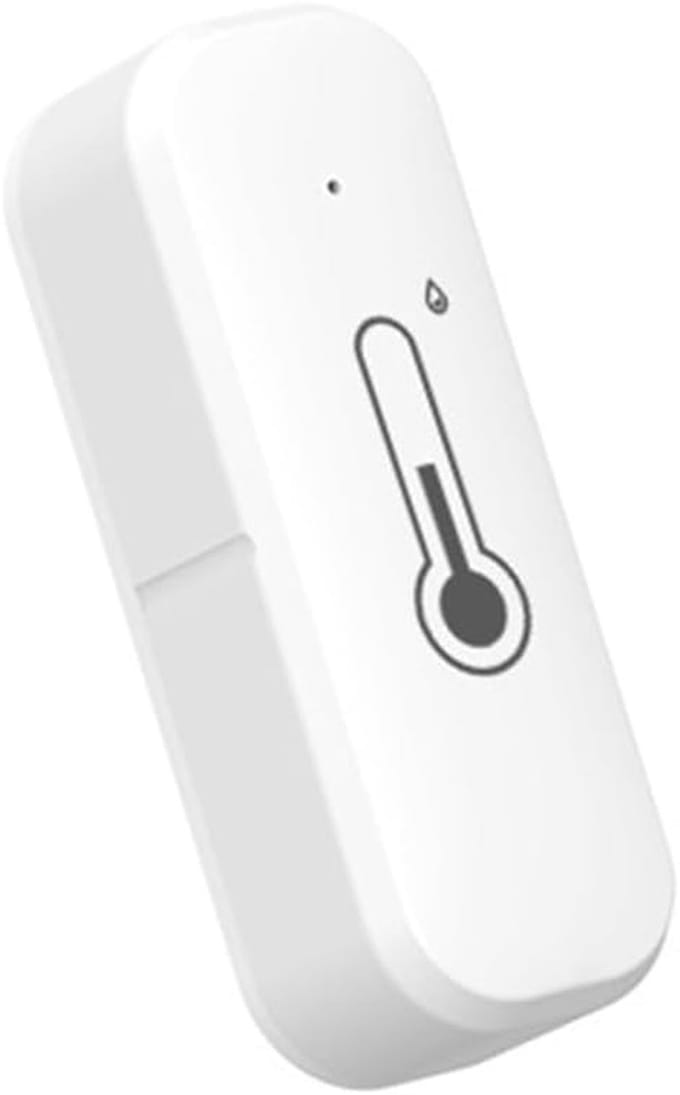 Slimme Sensor - Klimaatmeter - Binnenklimaat Bewaken - App Meldingen - 7x2.5x2 cm - Wit