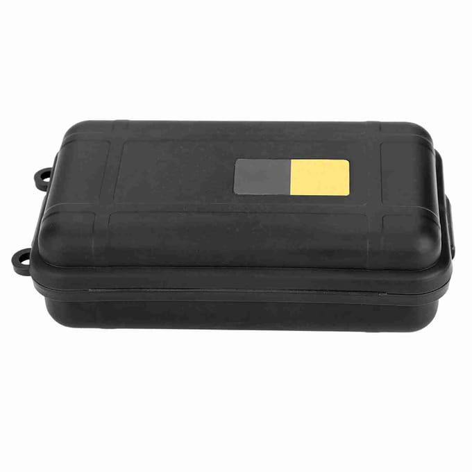 EDC Outdoor Survival Waterdichte Uitrusting Verzegelde Doos Stofdicht Drukbestendig Black S gray