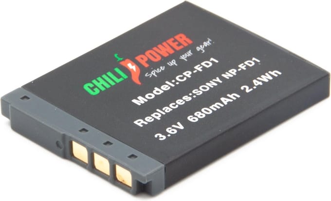 ChiliPower Sony NP-FD1 / NP-BD1 accu - 680mAh
