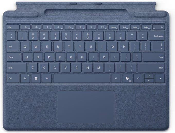Microsoft Surface Pro 13 Inch Type Cover met penopslag Saffier Qwerty