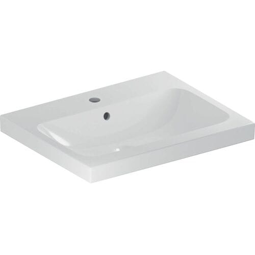 Geberit iCon Countertop washbasin 75 cm with center tap hole and overflow 501.848.00.1