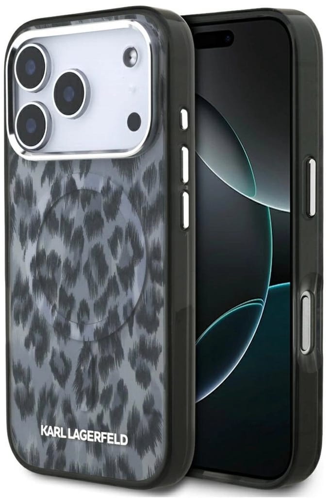 Karl Lagerfeld Iml Leopard Patroon Magsafe Case Voor Iphone 17 Pro Luxury