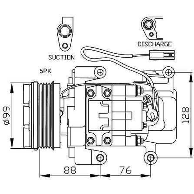 Compressor airconditioning NRF 32234