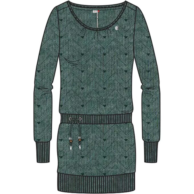 Damesjurk met lange mouwen Ragwear Alexa Zig Zag