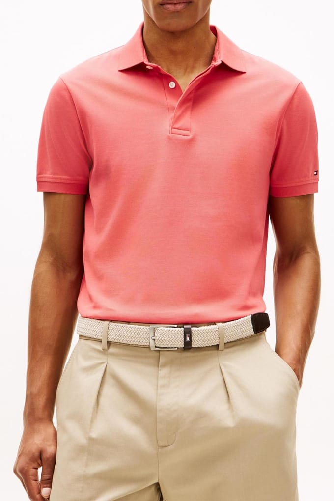 Tommy Hilfiger Hidden Placket Regular Polo Vintage Red Größe: M | Poloshirts Outlet | Herren | Rot