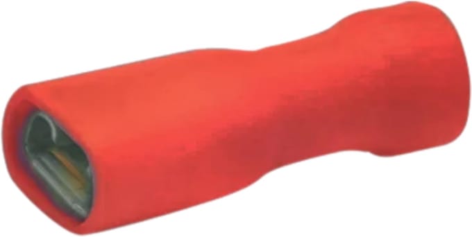 Cimco volledig geïsoleerde vlakstekerhuls 4,8x0,8mm voor 0,5-1mm² - rood per 100 stuks (180245)