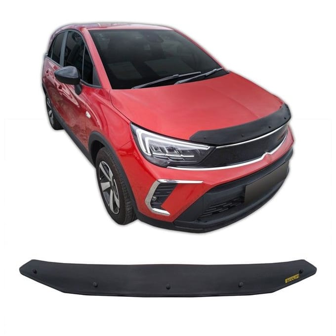 SCOUTT | Bra Capot Déflecteur Protection Pour Opel Crossland 2020-2024, Aérodynamique, Assemblage Facile, Aucun perçage requis
