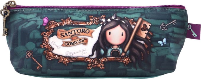 Schoolpennenzak Gorjuss Curiosity Grijs Groen (22.3 x 8.8 x 5.7 cm)