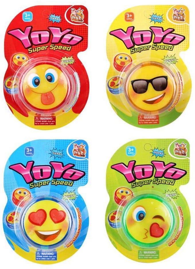 4 stuks jojo Smiley met licht