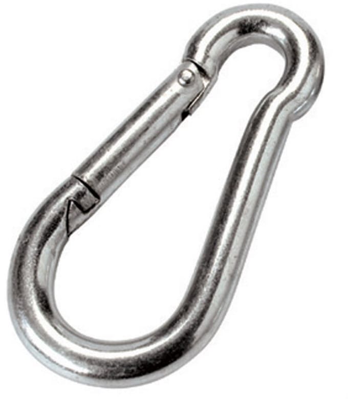 Karabijnhaak 60 x 6 mm – Vernikkeld DIN 5299 – TOOLTECH