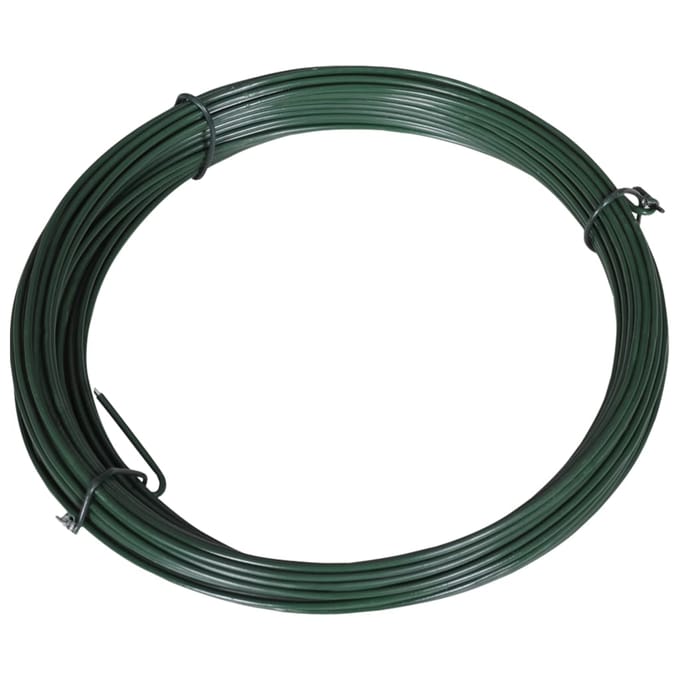 Vidaxl Spandraad Voor Omheining, 25 M, 1,4/2 Mm, Staal, Groen
