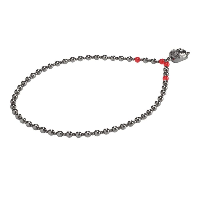 Terahertz helende steen hanger, bevordert de bloedsomloop, elastische kralenketting gray