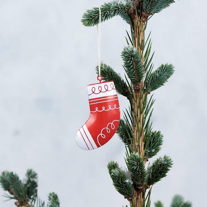 Kersthanger kerstsok metaal - Rex London