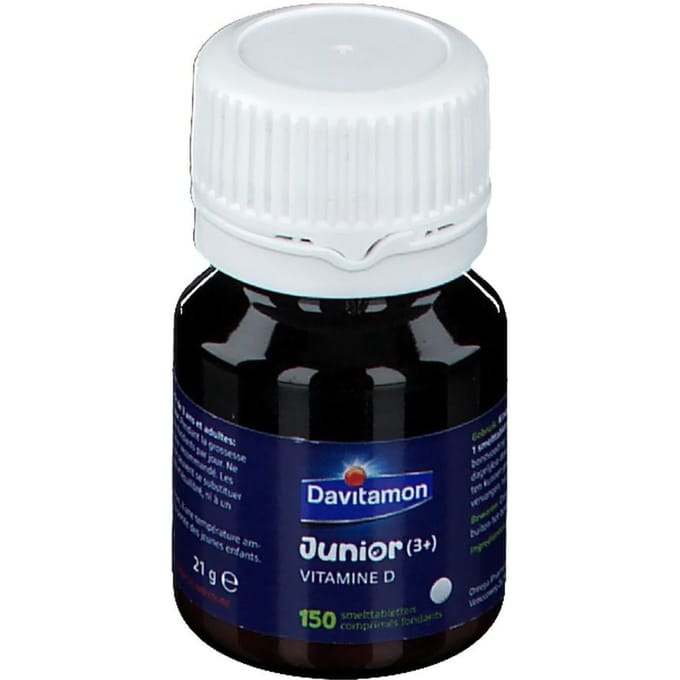 Davitamon® Junior Vitamine D 150 Smelttabletten - Vanaf 3 Jaar Citroensmaak