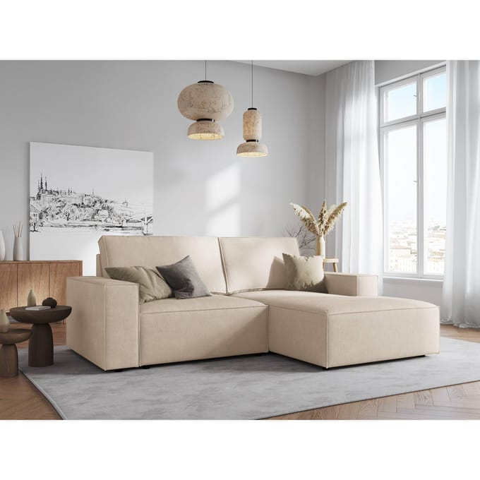 Hoekbank Carlo rechts ribstof | Milo Casa