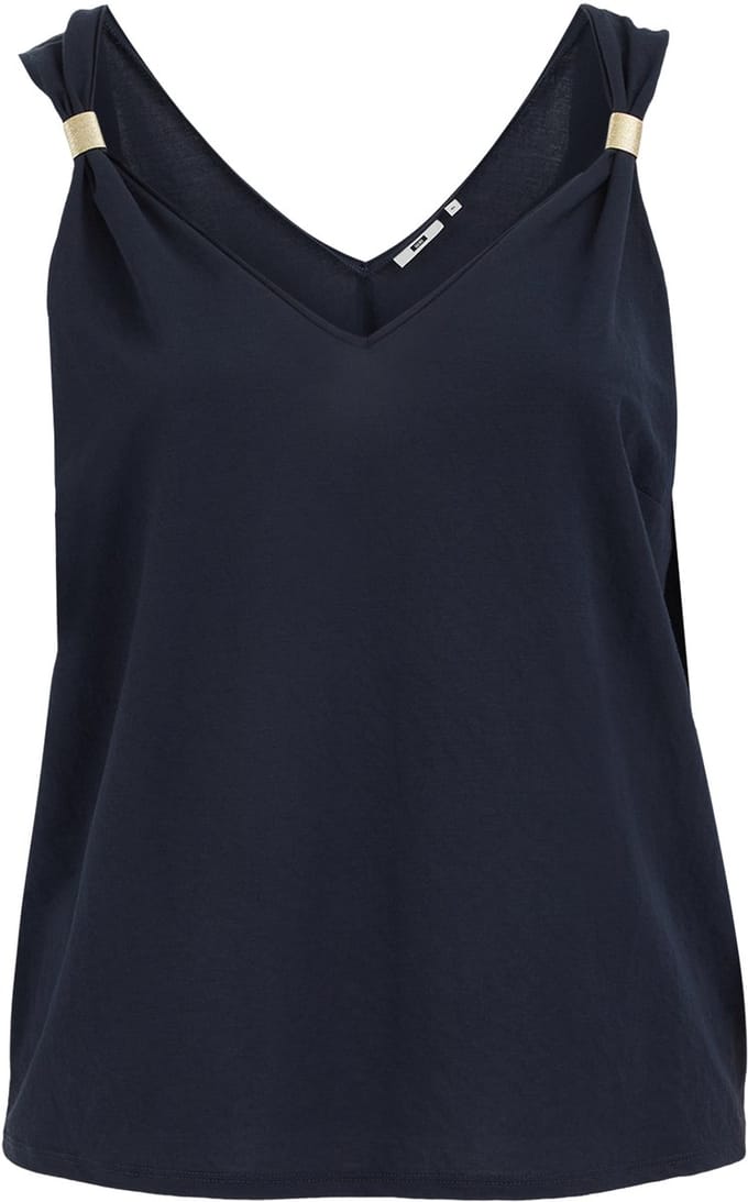 WE Fashion Dames top met gouden accenten - Curve