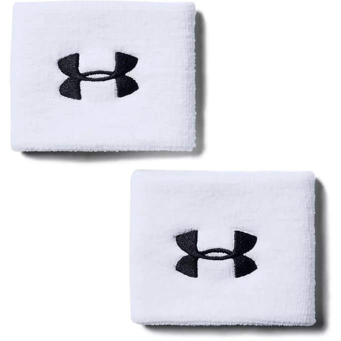 Under Armour Performance WB-WHT Heren Zweetband - Wit - Zwart