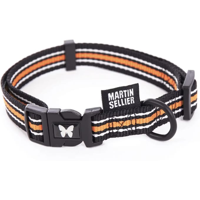 Verstelbare nylon hondenhalsband trio Martin Sellier M