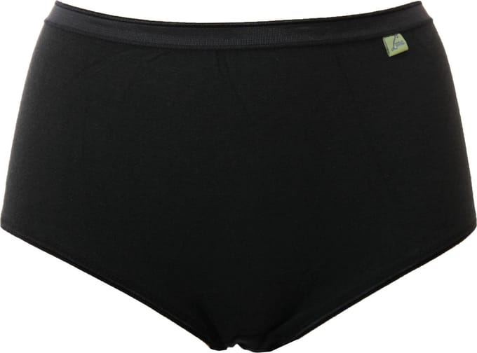 Onderbroek dames katoen - tailleslip - Dames ondergoed betaalbaar - Zwart / M