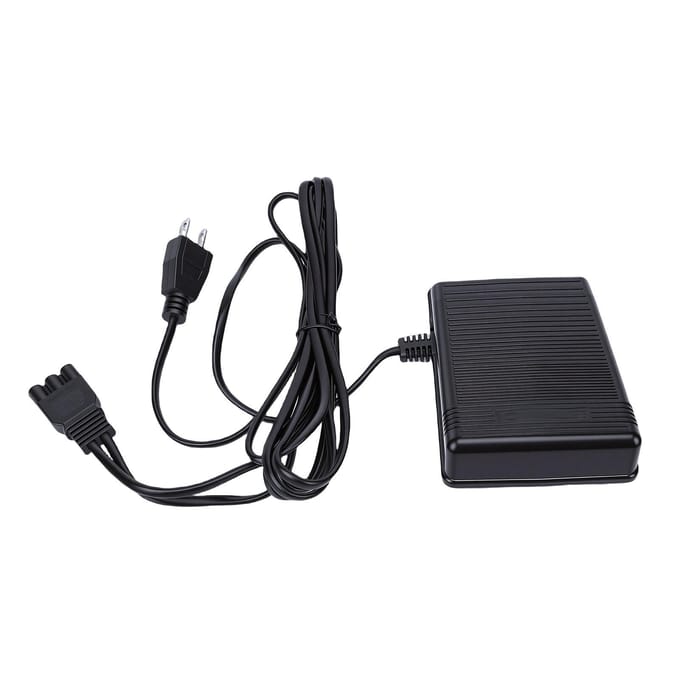 Naaimachine Voetpedaal Controller Multifunctionele Voetbediening met 3-polig Stroomsnoer Universele Vervanging black