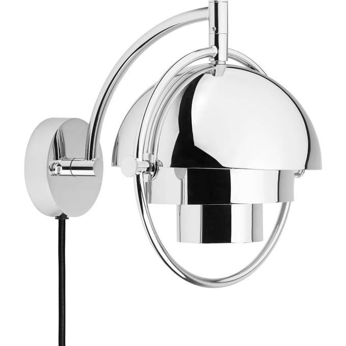 Gubi wandlamp Multi-Lite, chroom, metaal, G9