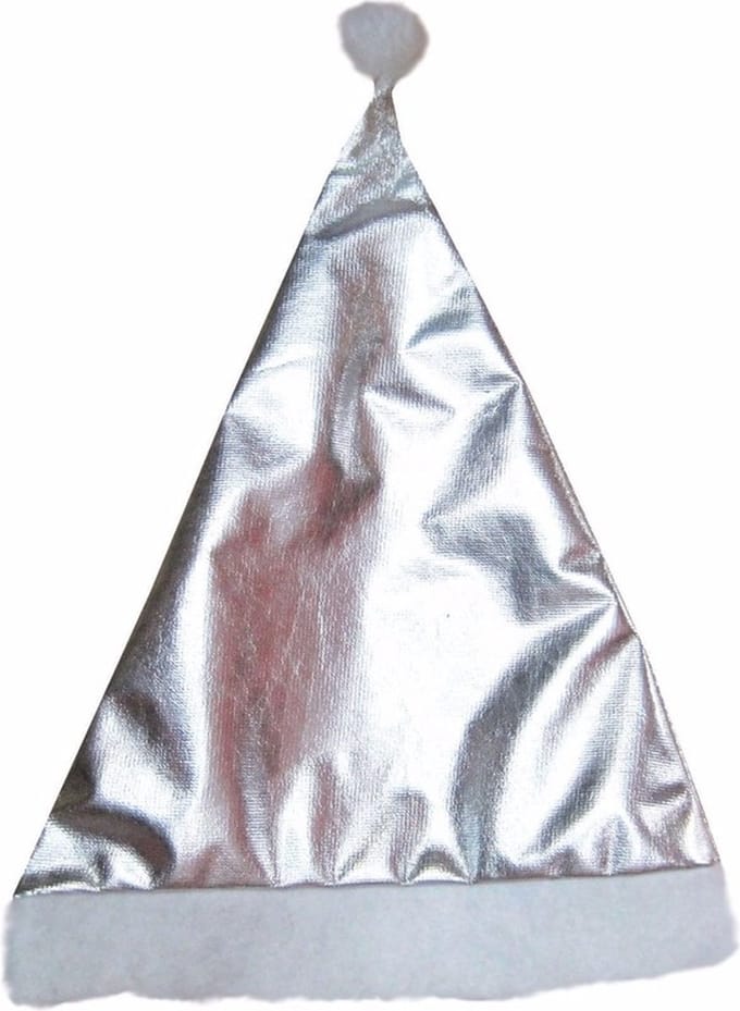 Kerstmuts zilver