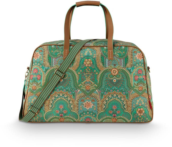 Pip Studio - Tovy Weekendtas Dames - Reistas - Jabali - Groen - 65x25.5x35cm