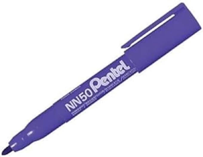 Viltstift pentel nn50 rond 1.5-3mm blauw - 12 stuks