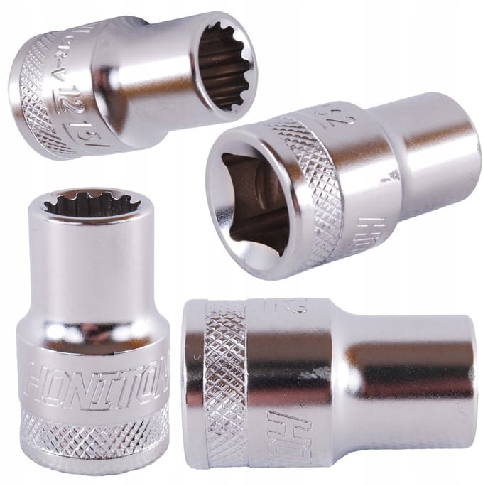 Honiton 1/2" 30 mm 12-zijdige dop, CrV, Honidriver