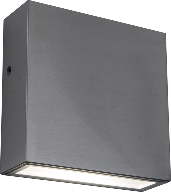LUTEC Gemini XF Wandlamp voor buiten - LED - 4000K - Grijs