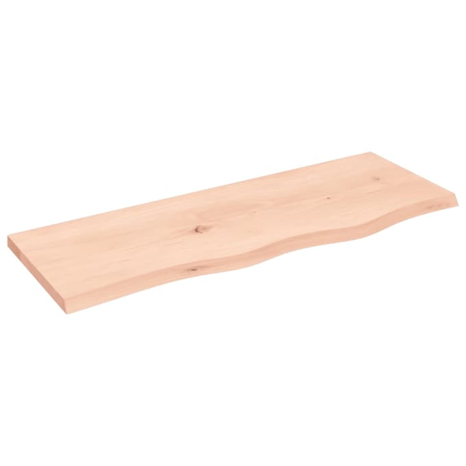 vidaXL - Wastafelblad - 80x30x2 - cm - onbehandeld - massief - hout