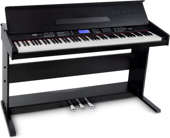 Digitale Piano - Keyboard - Muziek Leren - 88 Aanslaggevoelige Toetsen - 135 cm Breed - Zwart