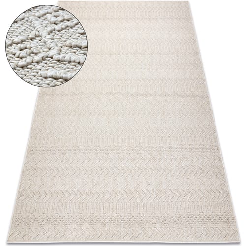 Kleden Rugsx Tapijt JERSEY 19243 crème - Chevron, structureel, 80x150 cm
