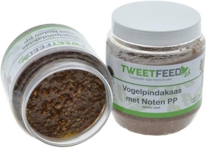 Tweetfeed Vogelpindakaas Noten 350 gram PP 6 stuks
