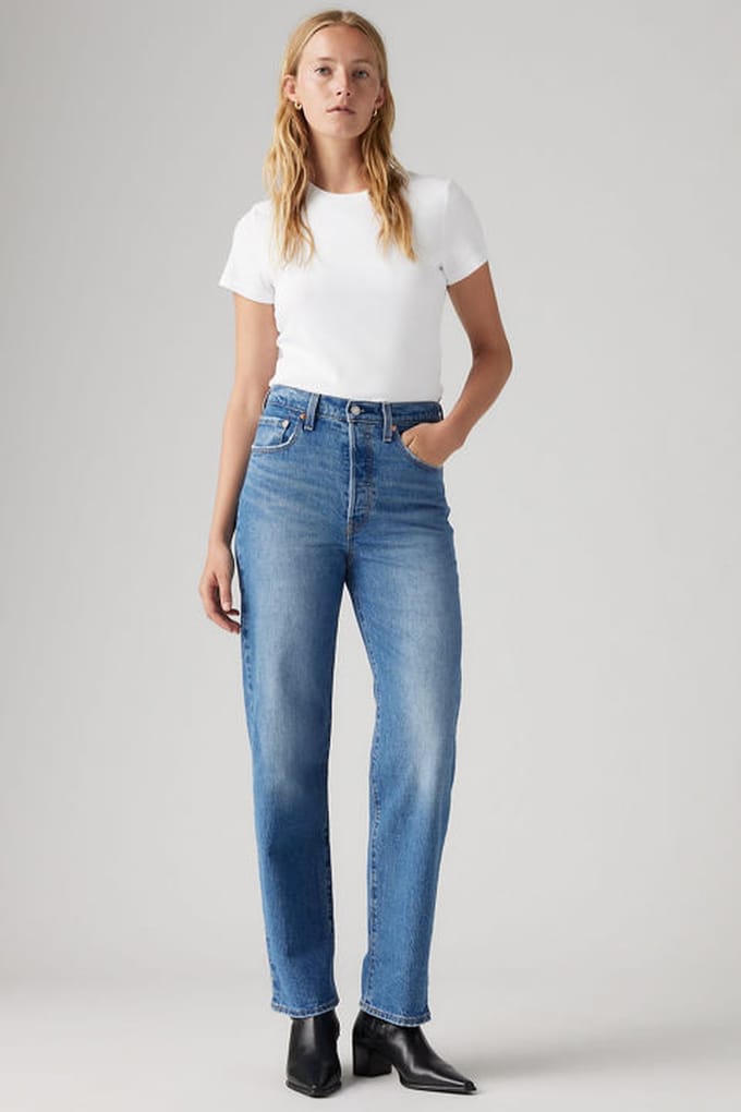 Levi's Ribcage Straight Ankle Jeans Größe: W29L27 | Straight Jeans Outlet | Damen
